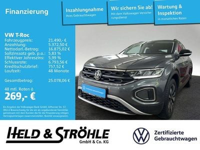 Gebraucht VW T-Roc Goal 116 PS (85 kW) 2025 Indiumgrau metallic (metallic) SUV
