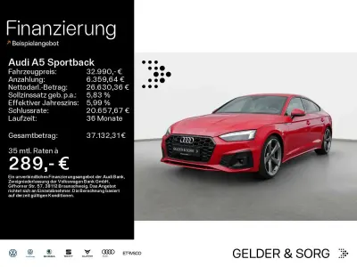 Gebraucht Audi A5 S-Line 286 PS (210 kW) 2022 Tangorot metallic Coupé
