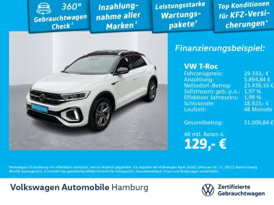 Gebraucht VW T-Roc Cabriolet R-line 150 PS (110 kW) 2025 Pure white/schwarz SUV
