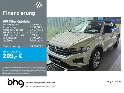 Gebraucht VW T-Roc Cabriolet Style 150 PS (110 kW) 2021 Schwarz Cabrio