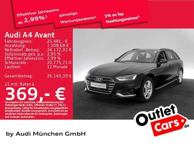 Gebraucht Audi A4 Advanced Plus 150 PS (110 kW) 2022 Mythosschwarz metallic Kombi