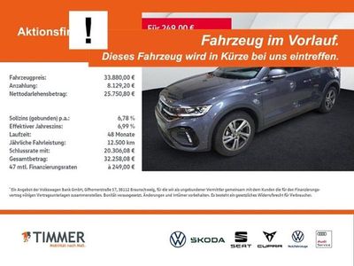 Gebraucht VW T-Roc Cabriolet R-line 150 PS (110 kW) 2025 Rauchgrau metallic Cabrio