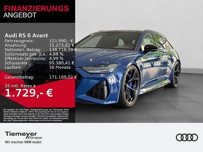 Ascariblau metallic Gebraucht 2025 Audi RS6 Performance Kombi | 153.990 €