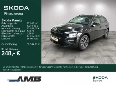 Gebraucht Skoda Kamiq Tour 150 PS (110 kW) 2025 Schwarz SUV