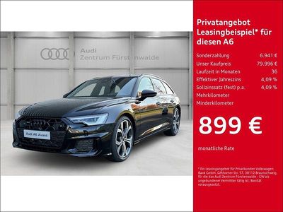 Schwarz Gebraucht 2024 Audi A6 S-Line Kombi | 79.996 €