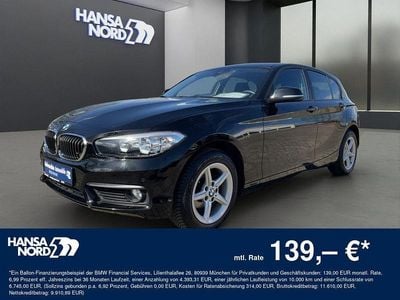 Gebraucht BMW 116 Advantage 109 PS (80 kW) 2017 Schwarz / schwarz ii Kleinwagen