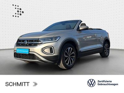 Gebraucht VW T-Roc Cabriolet Style 150 PS (110 kW) 2022 Ivory silver metallic/schwarz (metallic) Cabrio