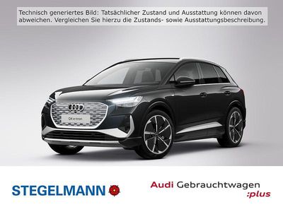 Mythosschwarz metallic Gebraucht 2022 Audi Q4 e-tron S-Line SUV | 32.190 € (Fairer Preis)