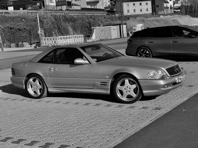 Gebraucht Mercedes SL500 306 PS (225 kW) 2000 Silber Cabrio