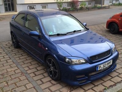 Gebraucht Opel Astra 114 PS (83 kW) 2002 Blau Limousine