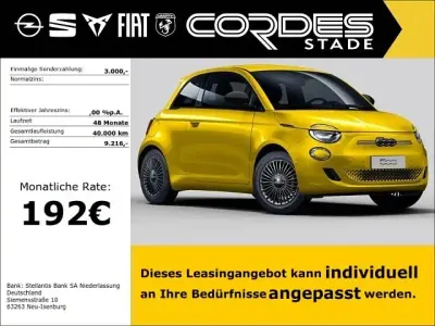 Neu Fiat 500e Icon 69 kW (95 PS) 2026 Gelb Limousine