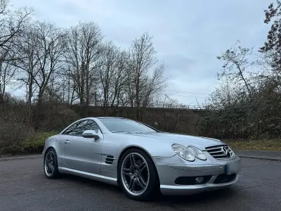 Gebraucht Mercedes SL500 AMG 306 PS (225 kW) 2001 Silber Cabrio