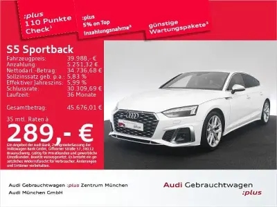 Gebraucht Audi S5 Sportback Design 341 PS (250 kW) 2023 Ibisweiß Kleinwagen