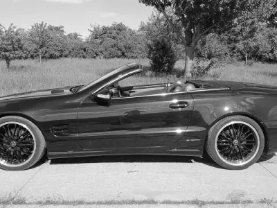 Gebraucht Mercedes SL500 306 PS (225 kW) 2002 Schwarz Cabrio