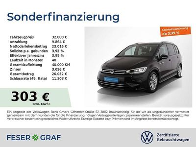 Grenadillschwarz metallic Gebraucht 2025 VW Touran R-line Van / Kleinbus | 32.880 € (Superpreis)