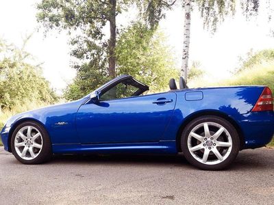 Usata Mercedes SLK200 Edition 163 CV (119 kW) 2002 Blu Cabrio