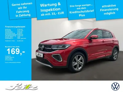 Brugt VW T-Cross R-line 116 HK (85 kW) 2024 Rød SUV