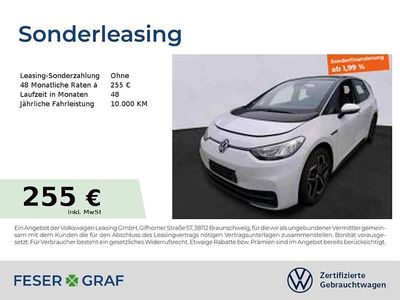 Gebraucht VW ID.3 Pro 106 kW (145 PS) 2022 Gletscherweiß Kleinwagen