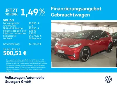 Brugt VW ID.3 GTX 210 kW (286 HK) 2025 Rød Hatchback