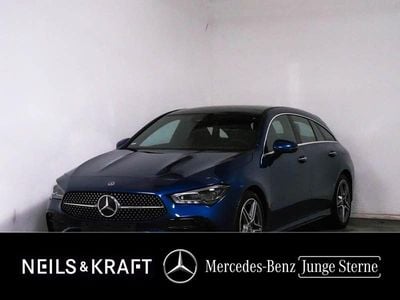 Gebraucht Mercedes CLA200 Shooting Brake AMG line 150 PS (110 kW) 2024 Metalliclack spektralblau Kombi