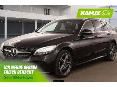 Gebraucht Mercedes C200 AMG line 184 PS (135 kW) 2018 Obsidianschwarz  metalliclack Kombi