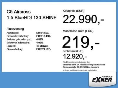 Usata Citroën C5 Aircross Shine 131 CV (96 kW) 2024 Nero SUV