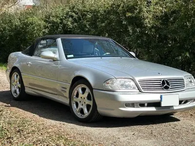 Używany Mercedes SL500 306 KM (225 kW) 2001 Srebrny Kabriolet