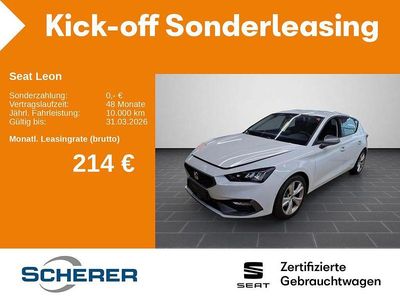 Gebraucht Seat Leon FR 150 PS (110 kW) 2025 Glacial weiß metallic (metallic) Limousine