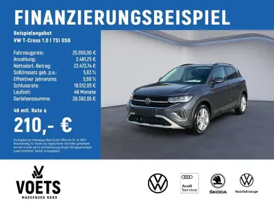 Neu VW T-Cross Life 116 PS (85 kW) 2026 Grau SUV