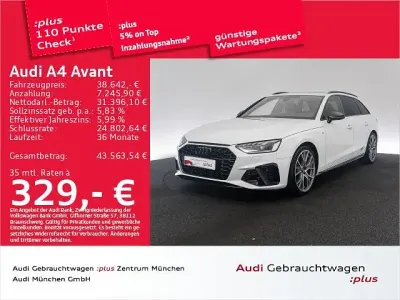 Gebraucht Audi A4 S-Line 204 PS (150 kW) 2023 Gletscherweiß metallic Kombi