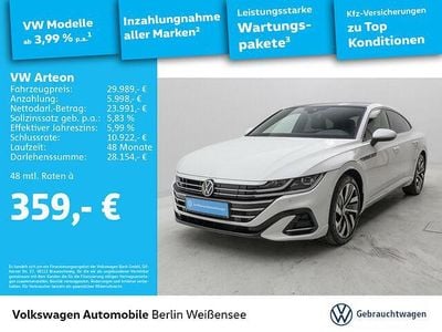 Gebraucht VW Arteon R-line 218 PS (160 kW) 2022 Oryxweiß perlmutteffekt Limousine