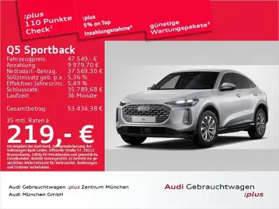 Gebraucht Audi Q5 Sportback Advanced 204 PS (150 kW) 2025 Florettsilber metallic SUV