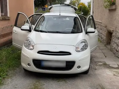 Gebraucht Nissan Micra 80 PS (58 kW) 2012 Weiß Kleinwagen