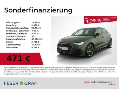 Gebraucht Audi A1 Sportback S-Line 116 PS (85 kW) 2025 Distriktgrün metallic mytho... Kleinwagen