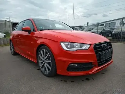 Używany Audi A3 S-Line 150 KM (110 kW) 2016 Czerwony Sedan/Limuzyna