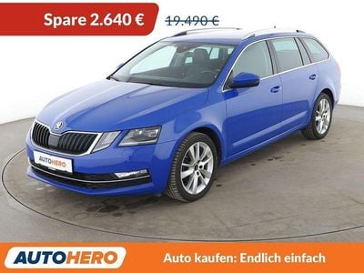 Usata Skoda Octavia Premium Edition 150 CV (110 kW) 2019 Blu Station wagon