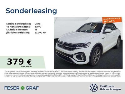 Gebraucht VW T-Roc Cabriolet R-line 150 PS (110 kW) 2025 Pure white Cabrio