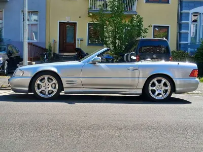Gebraucht Mercedes SL500 Edition 326 PS (239 kW) 2002 Silver arrow metallic (777u) Cabrio
