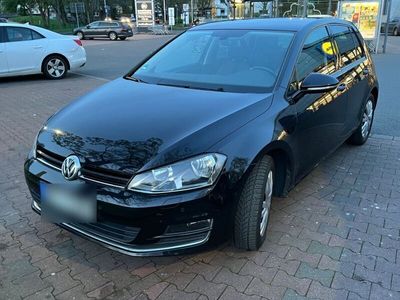 gebraucht VW Golf VII 1,6 TDI Allstar Schwarz Vollausstattung