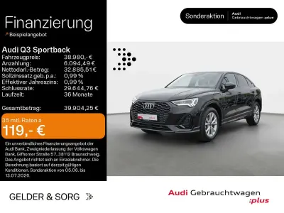Gebraucht Audi Q3 S-Line 150 PS (110 kW) 2025 Mythosschwarz metallic SUV