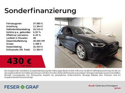 Mythosschwarz metallic Gebraucht 2023 Audi A4 S-Line Kombi | 37.880 € (Fairer Preis)