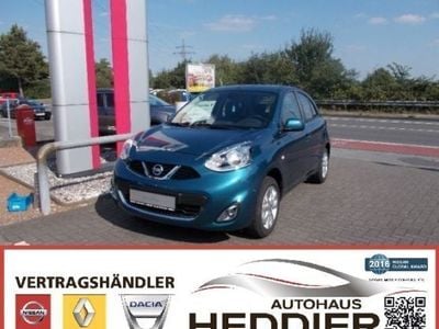 Gebraucht Nissan Micra Acenta 80 PS (58 kW) 2016 Blau metallic Kleinwagen