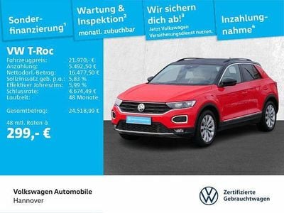 Gebraucht VW T-Roc Sport 190 PS (139 kW) 2018 Rot SUV