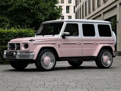 Neu Mercedes G63 AMG AMG 605 PS (444 kW) 2026 Sunset orange & polar white SUV