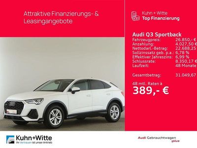 Gebraucht Audi Q3 Sportback Ambiente 200 PS (147 kW) 2022 Ibisweiß SUV