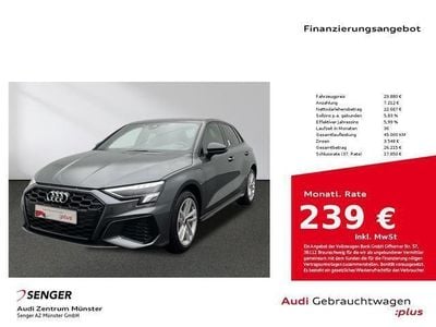 Daytonagrau perleffekt Gebraucht 2022 Audi A3 Sportback e-tron S-Line Kleinwagen | 31.880 € (Etwas zu teuer)