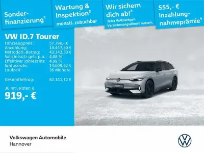 Brugt VW ID.7 GTX 250 kW (340 HK) 2025 Sølv Stationcar