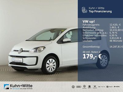 Weiß Gebraucht 2023 VW up! move up! Kleinwagen | 12.420 € (Fairer Preis)