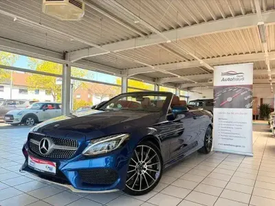 Gebraucht Mercedes C250 AMG line 211 PS (155 kW) 2017 Blau Cabrio