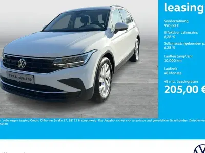 Brugt VW Tiguan Life 131 HK (96 kW) 2021 Hvid SUV